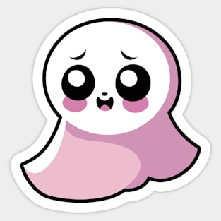 Little Pink Ghost Sticker